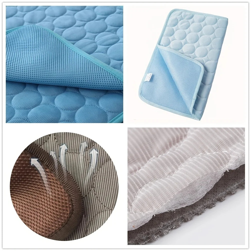 Extra Large Dog Cooling Mat - Durable Summer Pet Bed for Dogs and Cats, Ideal for Sofa Use