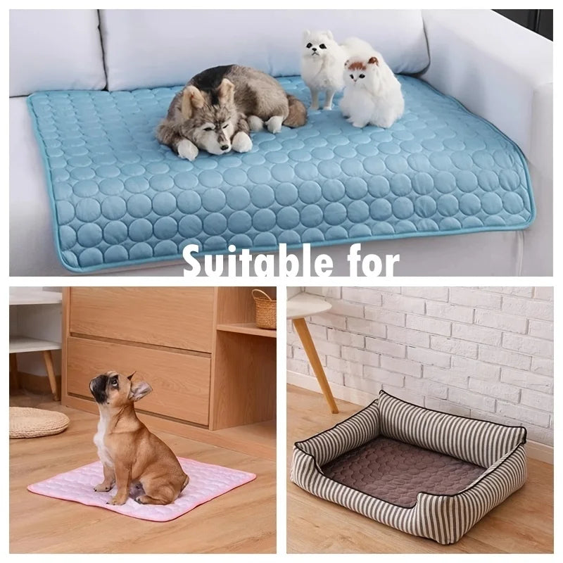 Extra Large Dog Cooling Mat - Durable Summer Pet Bed for Dogs and Cats, Ideal for Sofa Use