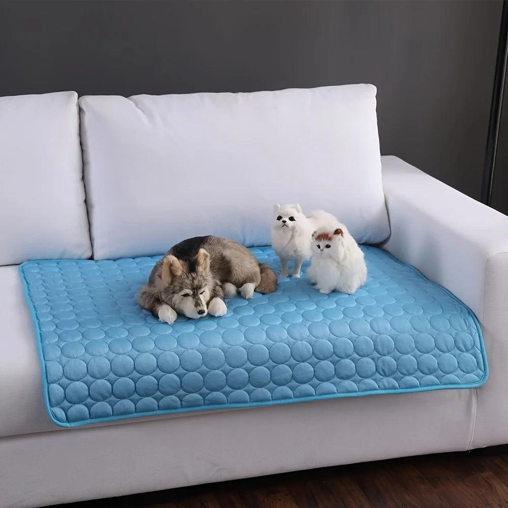 Extra Large Dog Cooling Mat - Durable Summer Pet Bed for Dogs and Cats, Ideal for Sofa Use