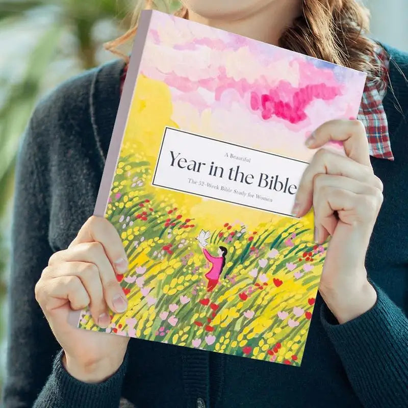 A Beautiful Year in the Bible Women Bible Study Guide Religious Notebook 52 Week Christian Journal Lady Religious Notebook