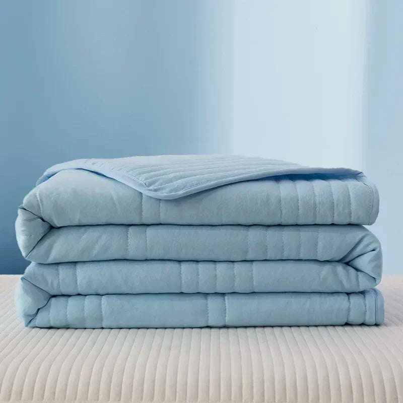 Cooling Blanket for Summer Air Condition Quilt Skin-Friendly Breathable Lightweight Blanket Washable Nap Blanket 여름이불 Crete Dete