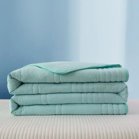 Cooling Blanket for Summer Air Condition Quilt Skin-Friendly Breathable Lightweight Blanket Washable Nap Blanket 여름이불 Crete Dete