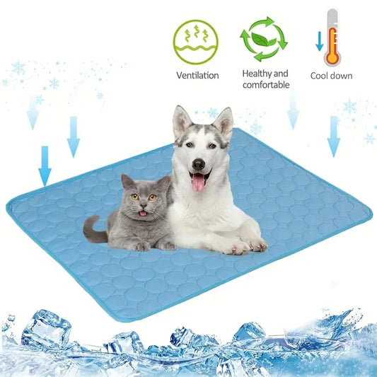 Extra Large Dog Cooling Mat - Durable Summer Pet Bed for Dogs and Cats, Ideal for Sofa Use